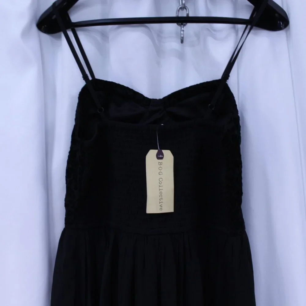 Chic Black Strappy Mini Dress - Picture 8 of 11